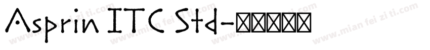 Asprin ITC Std字体转换